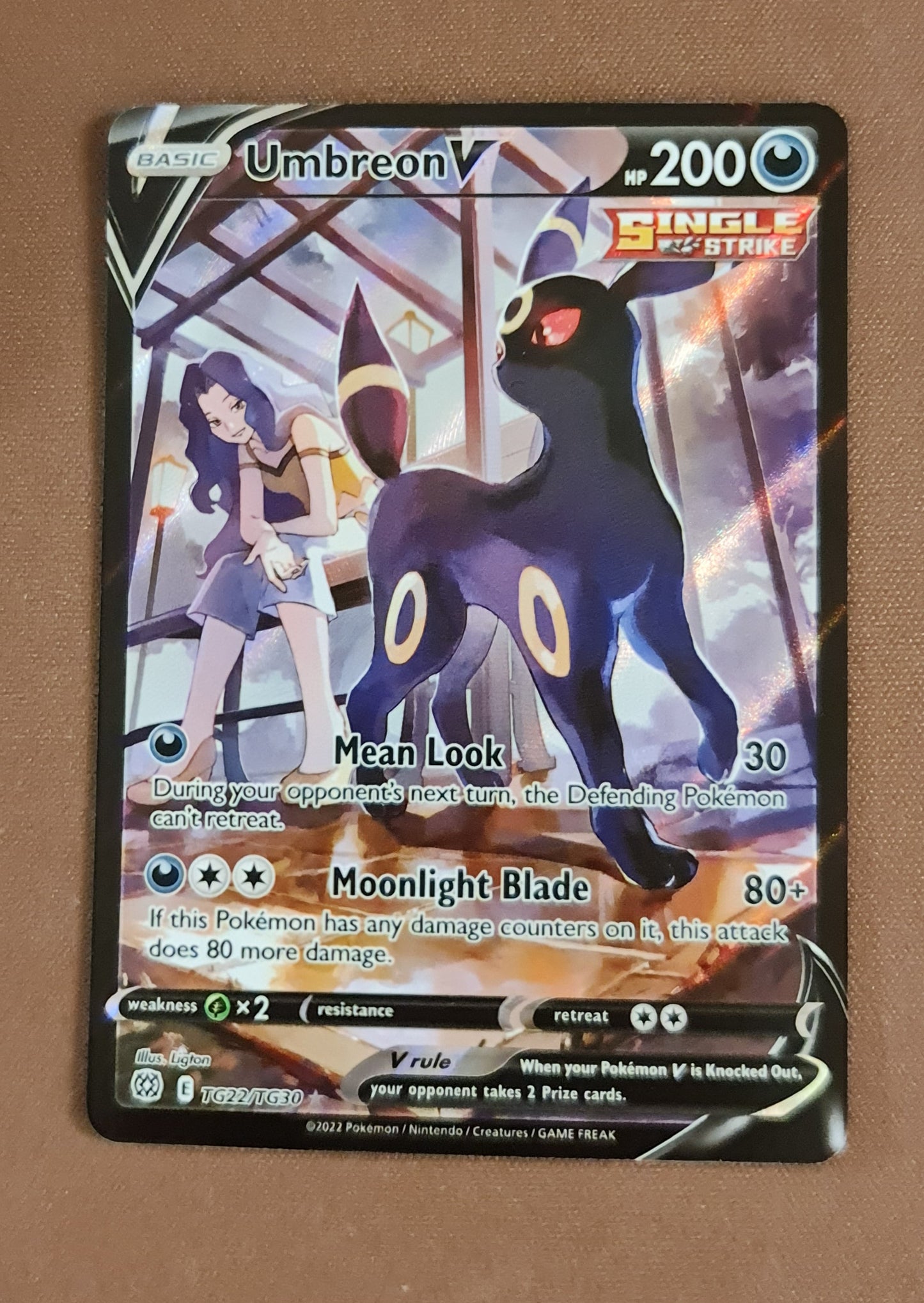 (S) Pokemon Card Brilliant Stars TG22/TG30 Umbreon V Ultra Rare *M*