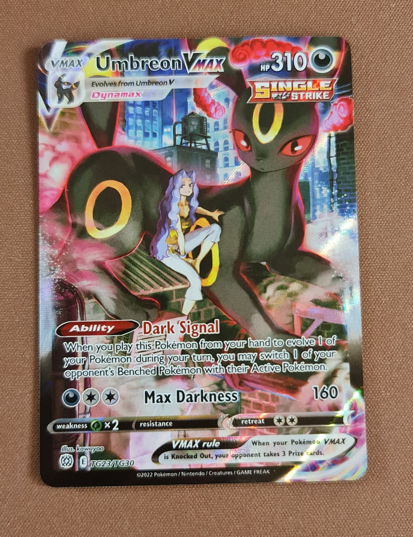 (S) Pokemon Card Brilliant Stars TG23/TG30 Umbreon VMAX Ultra Rare *M*