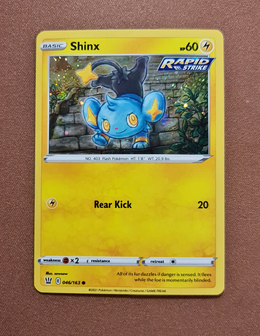 Pokemon Card Battle Styles 046/163 46/163 Shinx Holo Promo