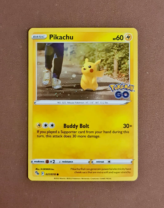 Pokemon Card Pokemon Go 27/78 027/078 Pikachu *Cosmos* Common Alternate Holo