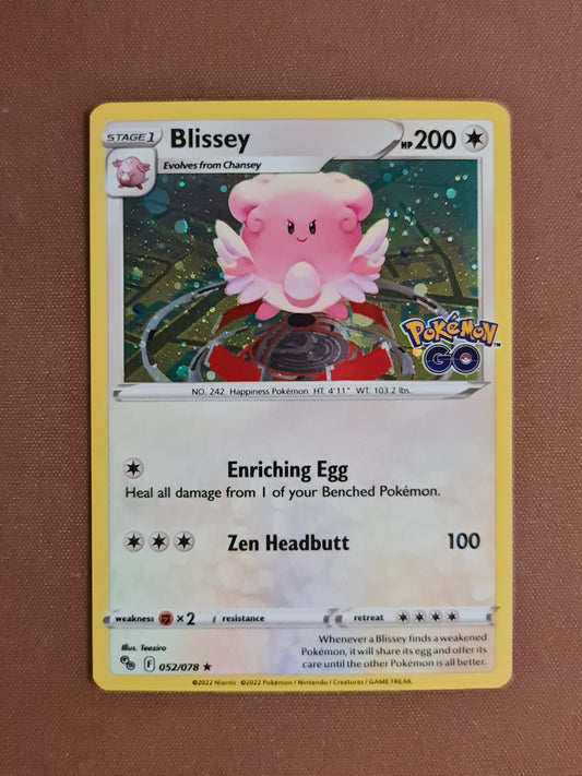 Pokemon Go 52/78 052/078 Blissey *Cosmos* Rare Alternate Holo