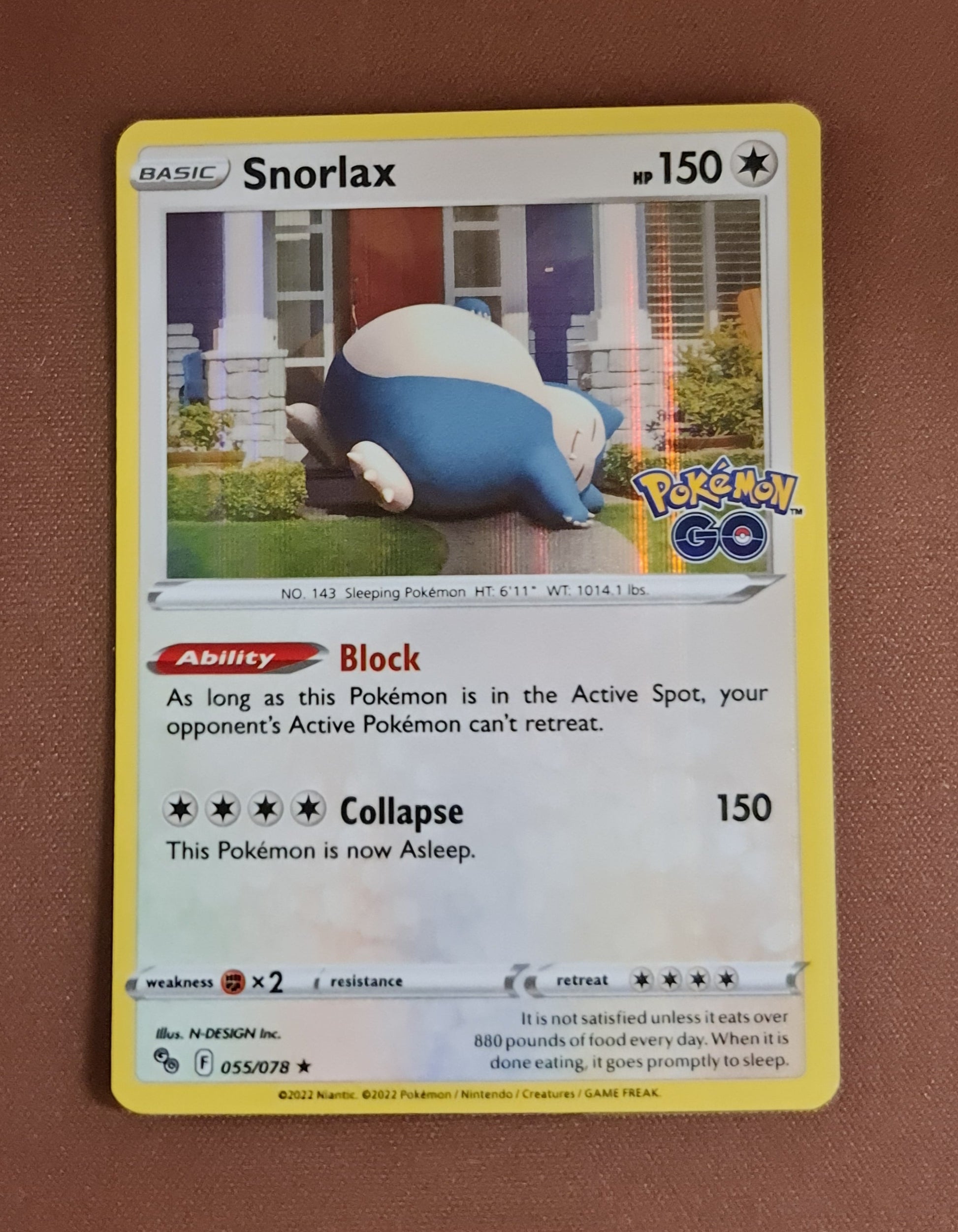 Pokemon Card Pokemon Go 55/78 Snorlax Holo Rare *MINT* Brokenvase Games Pokemon Card Pokemon Go 55/78 Snorlax Holo Rare *MINT* Brokenvase Games