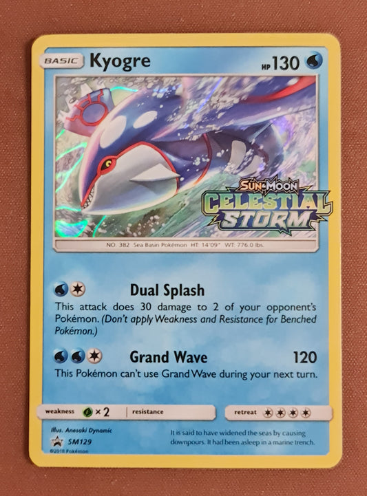 <transcy>Pokemon-kort SM Black Star-kampagner SM129 Kyogre Prelelease-kampagne</transcy>