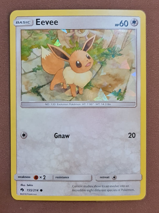 Pokemon Card Lost Thunder 155/214 Eevee SHATTERED HOLO Common *MINT*