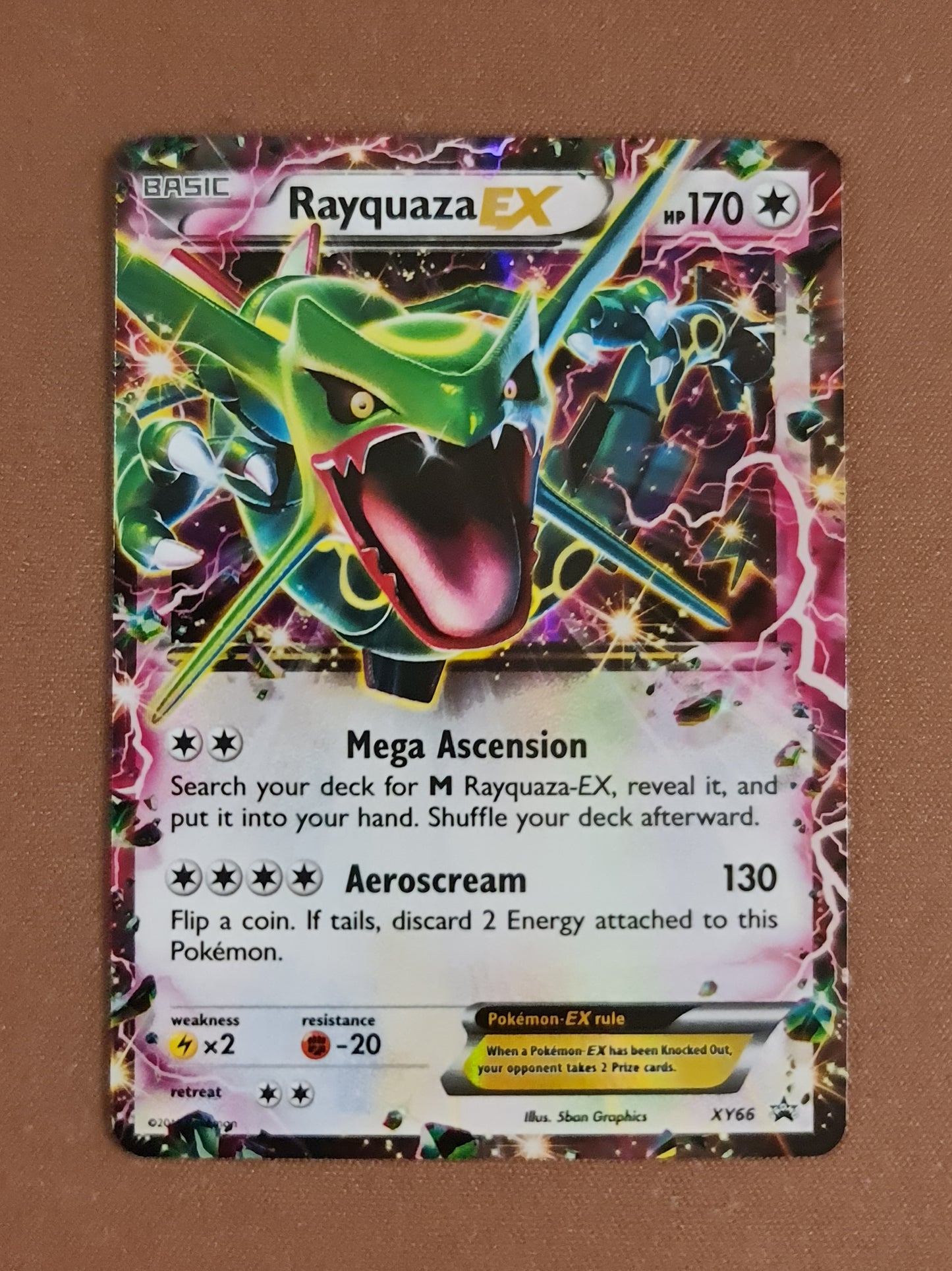 (S) Pokemon Card XY Promo XY66 Rayquaza EX *Lightly Played*