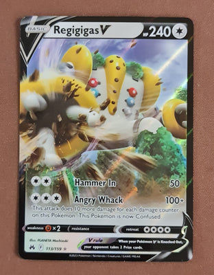 Pokemon - Regigigas V 113/159 - Crown Zenith - Ultra Rare Card