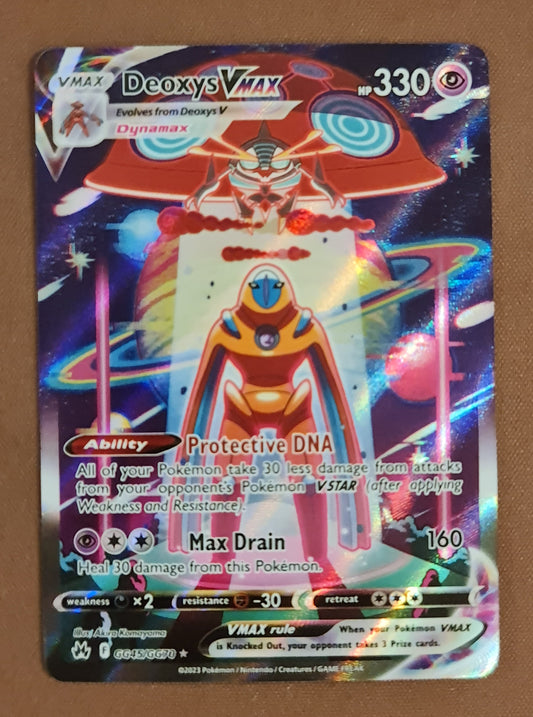 (S) Pokemon Card Crown Zenith Galarian Gallery GG45/GG70 Deoxys VMAX Ultra Rare *MINT*