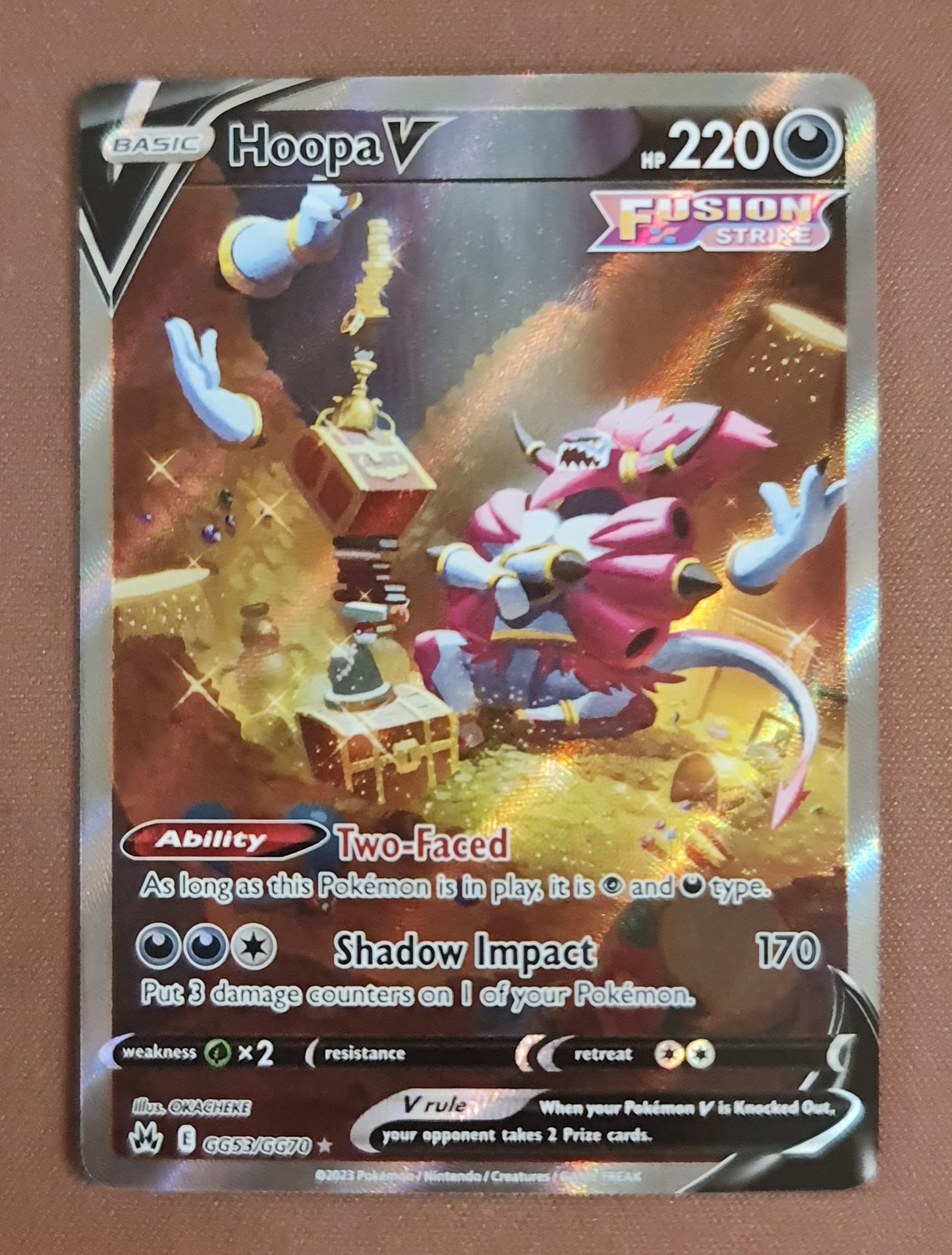 (S) Pokemon Card Crown Zenith Galarian Gallery GG53/GG70 Hoopa V Ultra Rare *MINT*