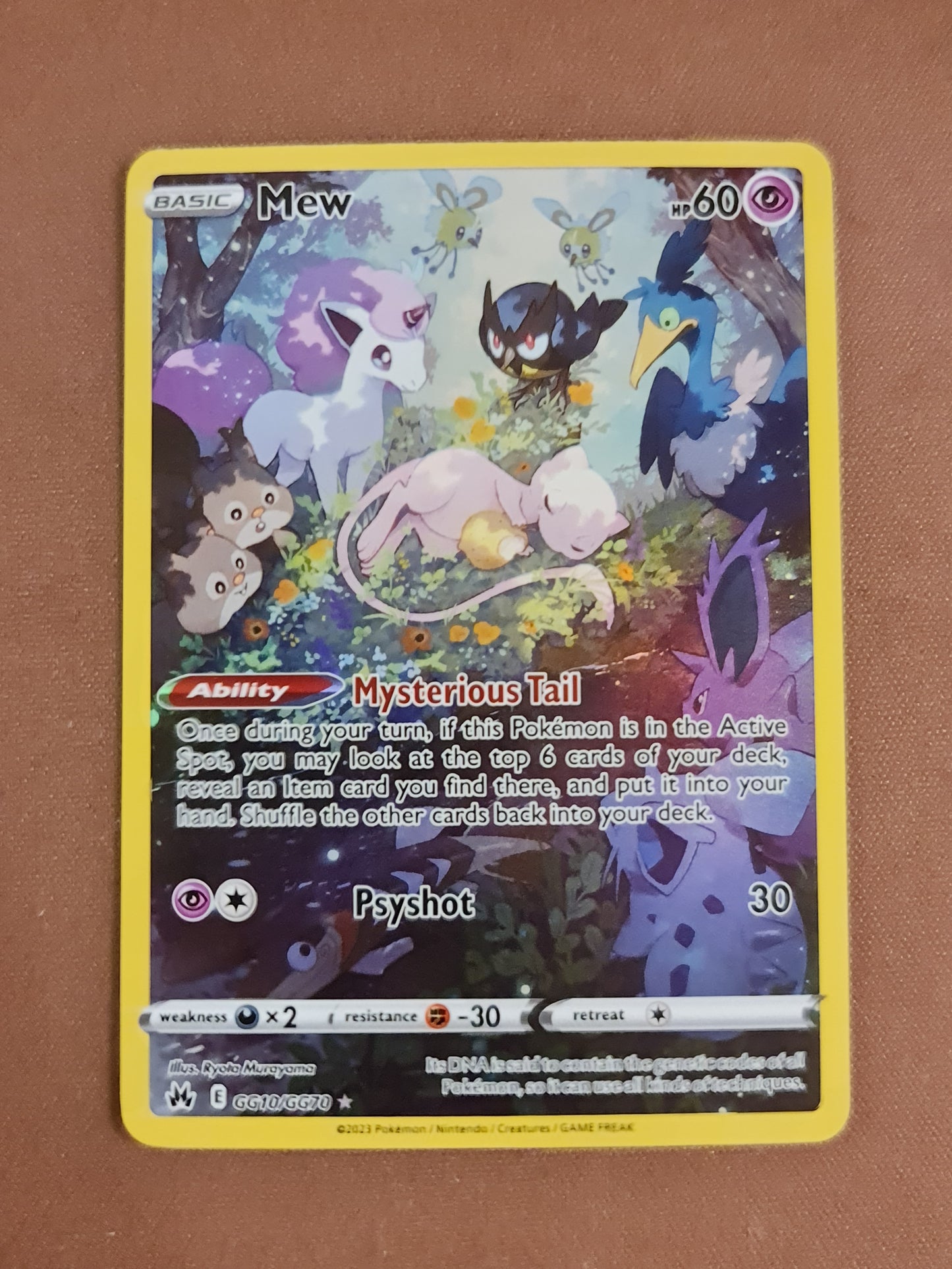 (S) Pokemon Card Crown Zenith Galarian Gallery GG10/GG70 Mew Holo Rare *MINT*