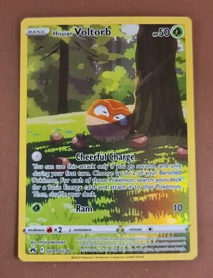 Pokemon Card Crown Zenith Galarian Gallery GG01/GG70 GG1/GG70 Hisuian Voltorb Holo Rare *MINT*