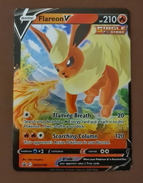 Pokemon Card SWSH Black Star Promos SWSH149 Flareon V