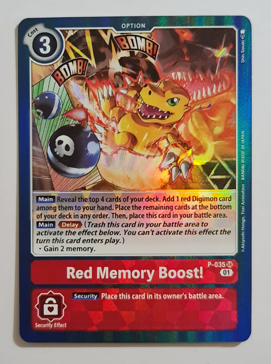 Digimon Card Red Memory Boost! P-035 P