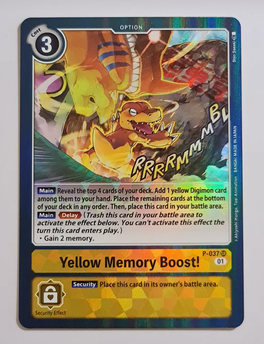 Digimon Card Yellow Memory Boost! P-037 P