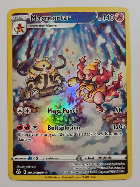 Pokemon Card Crown Zenith Galarian Gallery GG03/GG70 GG3/GG70 Magmortar Holo Rare *MINT*