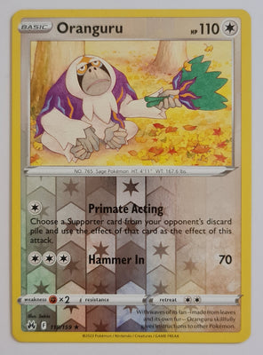 Pokemon Card Crown Zenith 119/159 Oranguru Reverse Holo Rare *MINT*