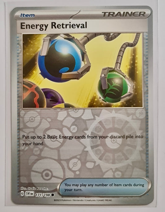 Pokemon Card Scarlet & Violet 171/198 Energy Retrieval Item Reverse Holo Common *MINT*