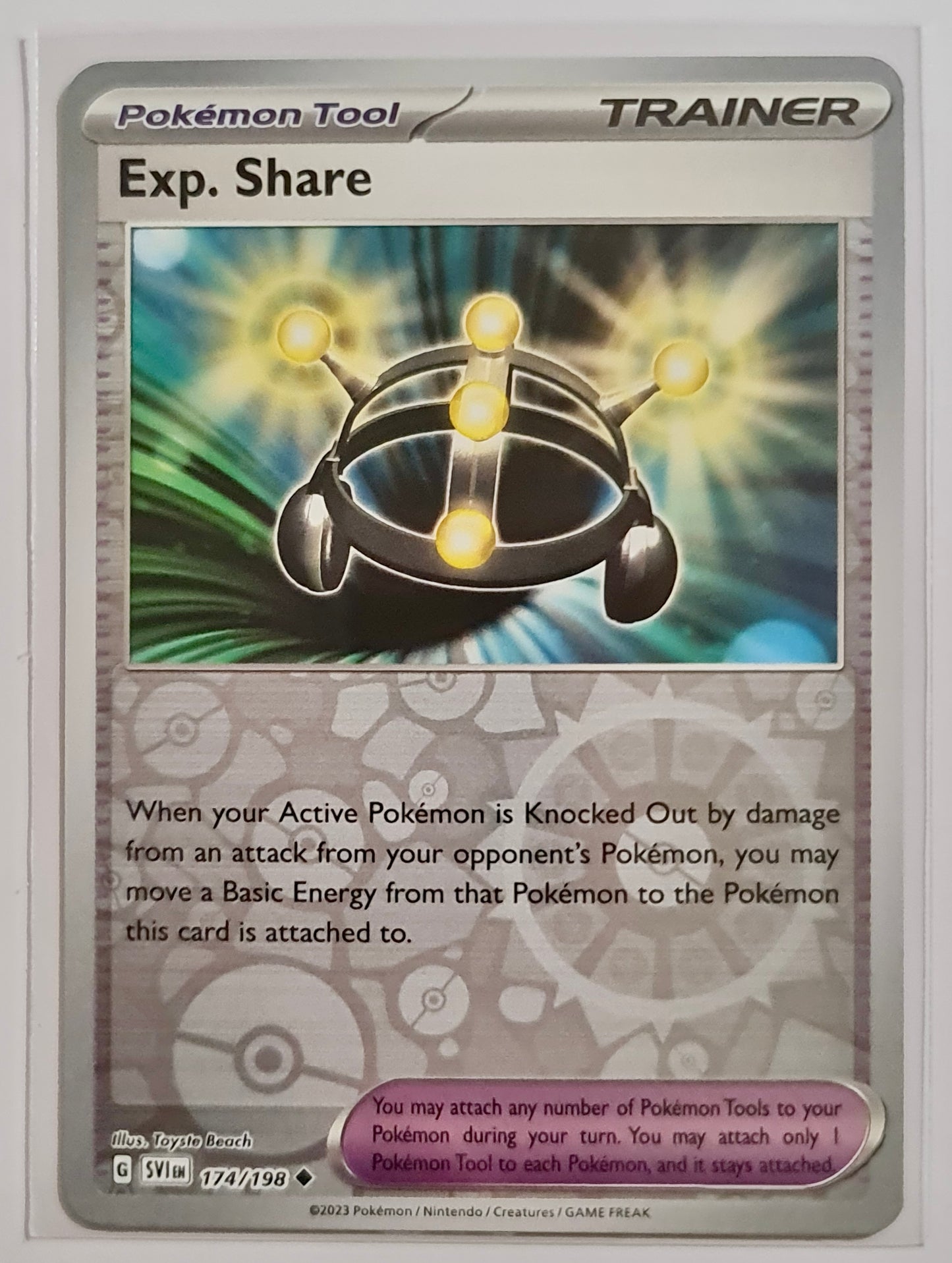 Pokemon Card Scarlet & Violet 174/198 Exp. Share Tool Reverse Holo Uncommon *MINT*