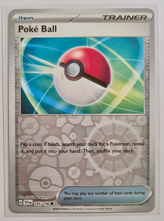 Pokemon Card Scarlet & Violet 185/198 Poké Ball Item Reverse Holo Common *MINT*