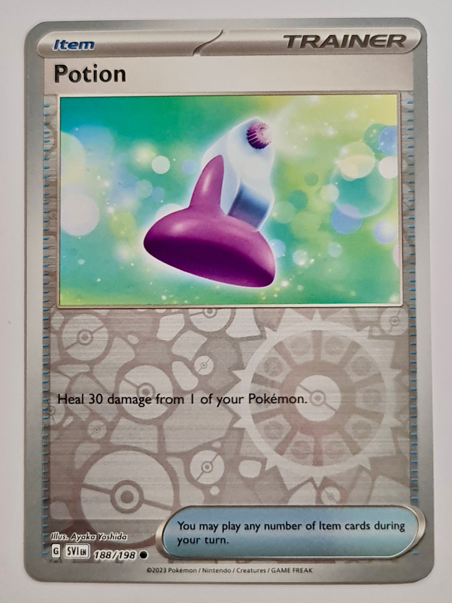 Pokemon Card Scarlet & Violet 188/198 Potion Item Reverse Holo Common *MINT*