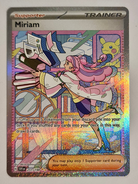 (S) Pokemon Card Scarlet & Violet 251/198 Miriam Supporter Special Illustration Rare *MINT*