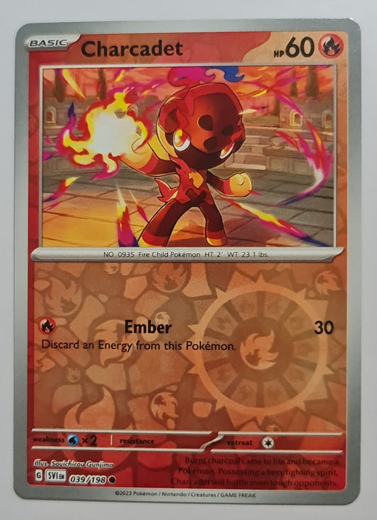 Pokemon Card Scarlet & Violet 039/198 39/198 Charcadet Reverse Holo Common *MINT*