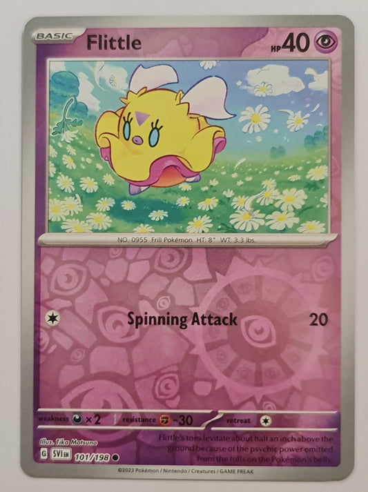 Pokemon Card Scarlet & Violet 101/198 Flittle Reverse Holo Common *MINT*