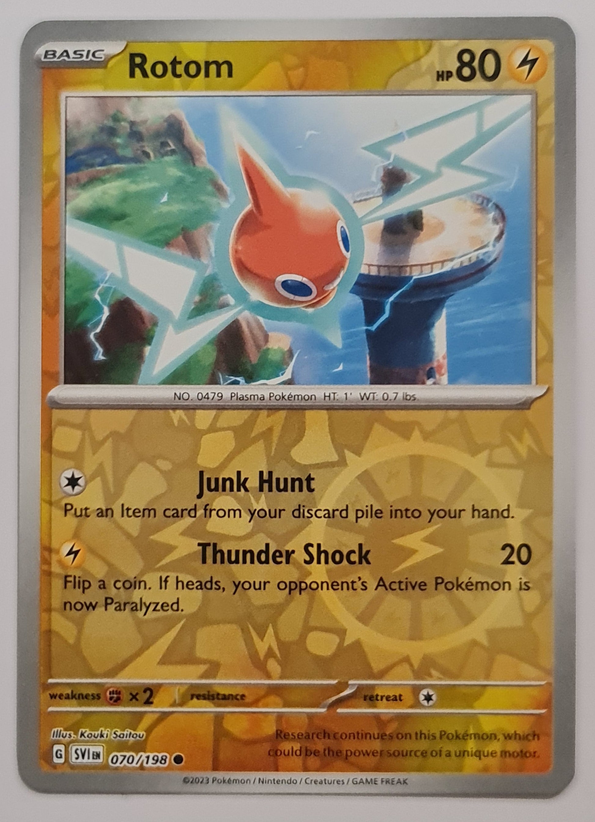 Pokemon Card Scarlet & Violet 070/198 70/198 Rotom Reverse Holo Common Brokenvase Games Pokemon Card Scarlet & Violet 070/198 70/198 Rotom Reverse Holo Common Brokenvase Games
