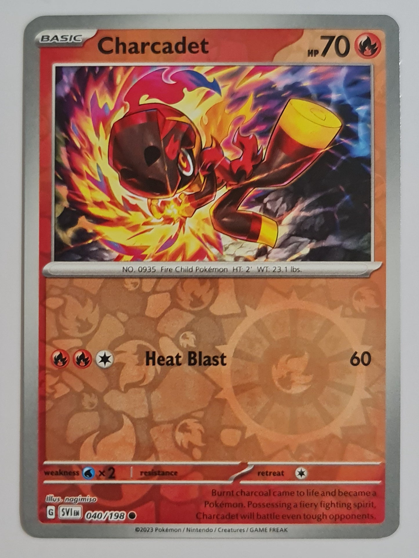 Pokemon Card Scarlet & Violet 040/198 40/198 Charcadet Reverse Holo Common *MINT*