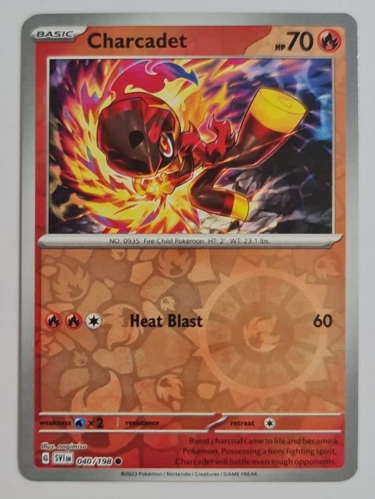 Pokemon Card Scarlet & Violet 040/198 40/198 Charcadet Reverse Holo Common *MINT*