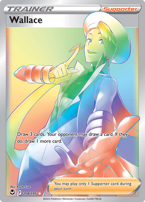 Pokemon Card Silver Tempest 208/195 Wallace Supporter Hyper Rare *MINT*