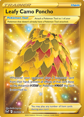 Pokemon Card Silver Tempest 214/195 Leafy Camo Poncho Item Secret Rare *MINT*