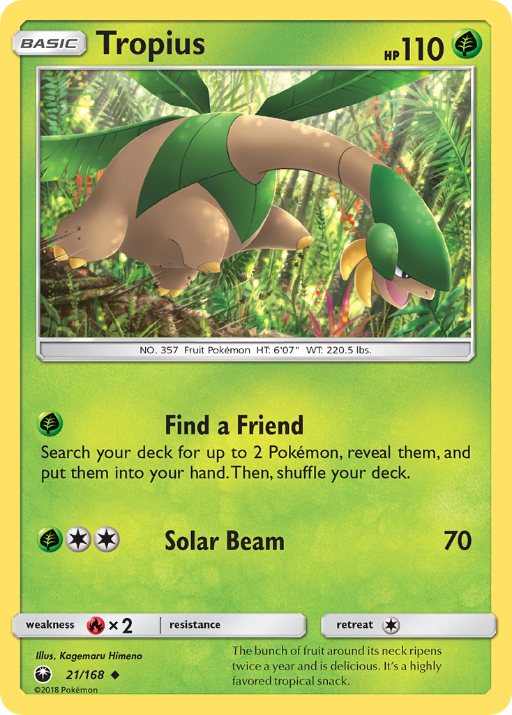 Pokemon Card Celestial Storm  21/168 Tropius Pokemon Uncommon *MINT*