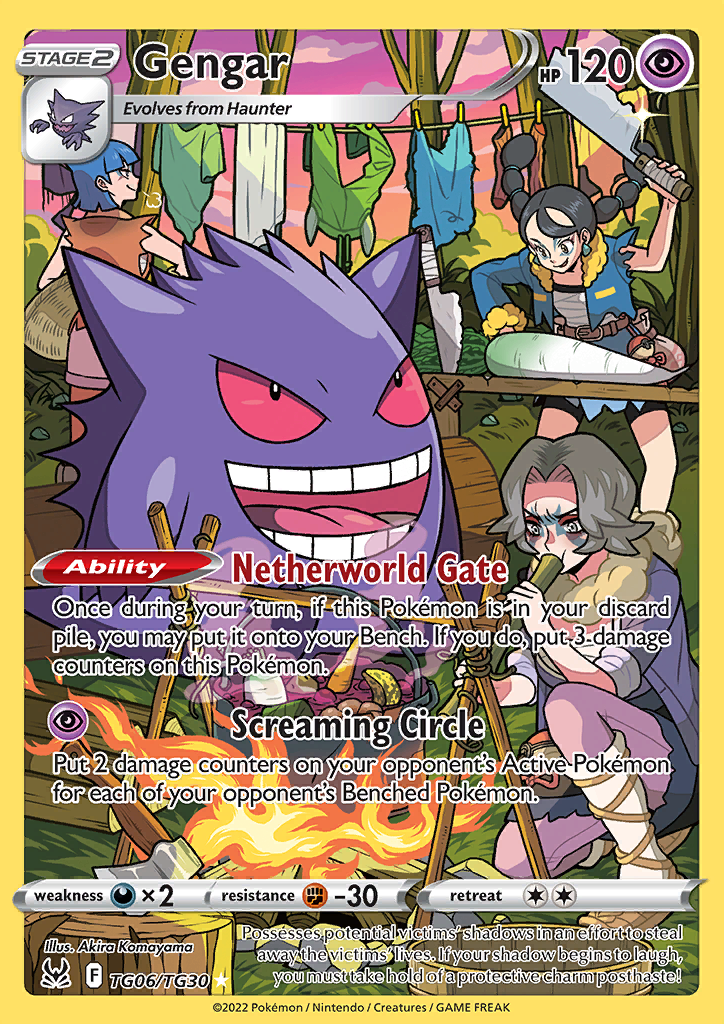 Pokemon Card Lost Origin Trainer Gallery TG06/TG30 TG6/TG30 Gengar Holo Rare *MINT*