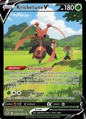 Pokemon Card Silver Tempest Trainer Gallery TG12/TG30 Kricketune V Ultra Rare *MINT*