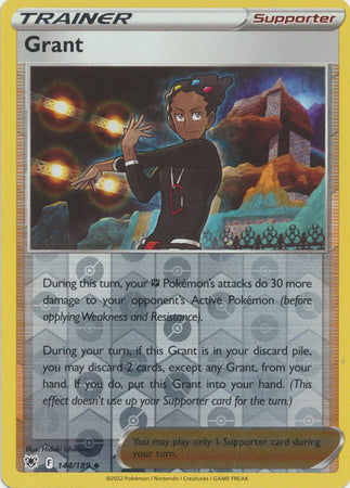 Pokemon Card Astral Radiance 144/189 Grant Supporter Reverse Holo Uncommon