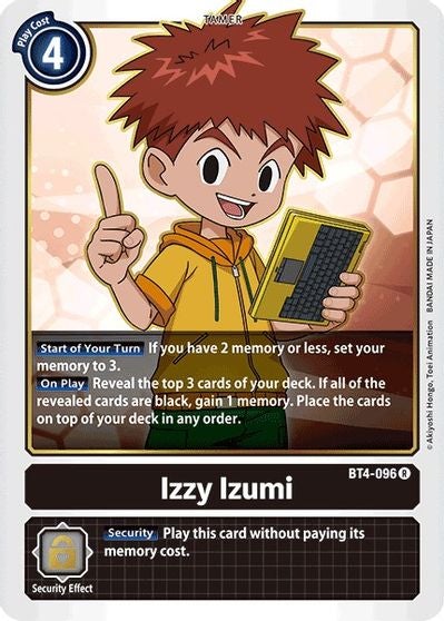 Digimon Card Great Legend Izzy Izumi BT4-096 R