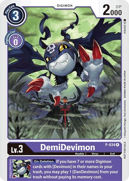 Digimon Card DemiDevimon P-034 P