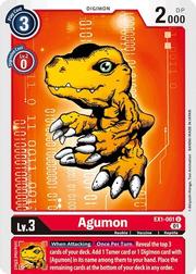 مجموعة بطاقات Digimon Classic Collection Agumon EX1-001 U