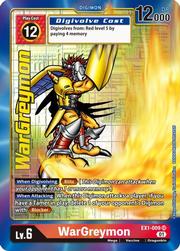 Digimon Card Classic Collection WarGreymon EX1-009 SR Alternative Art