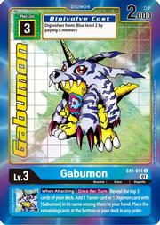 Digimon Card Classic Collection Gabumon EX1-011 U Alternative Art