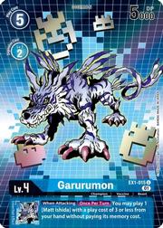 Digimon Card Classic Collection Garurumon EX1-015 U الفن البديل