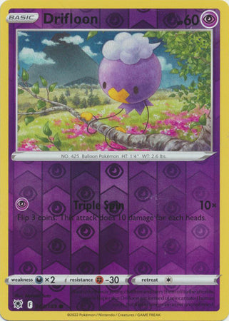 Pokemon Card Astral Radiance 63/189 063/189 Drifloon Reverse Holo Common