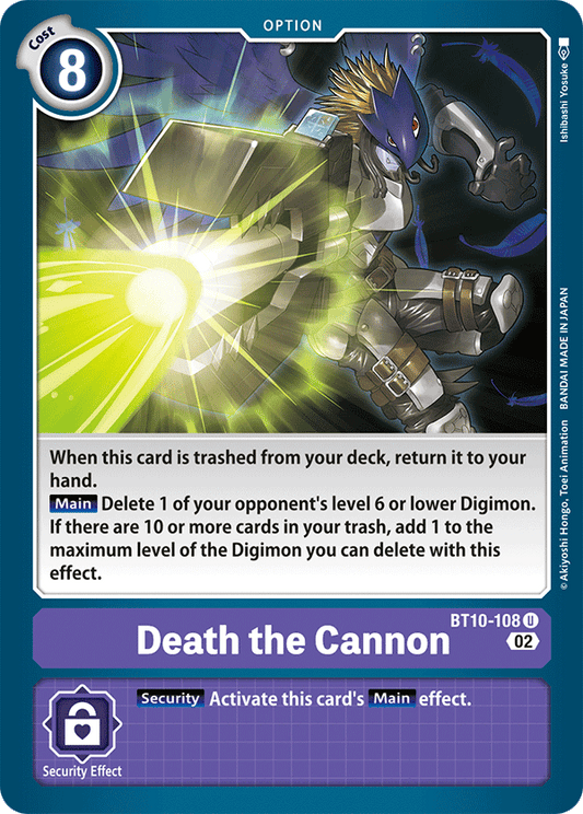 Digimon Card Xros Encounter Death the Cannon BT10-108 U