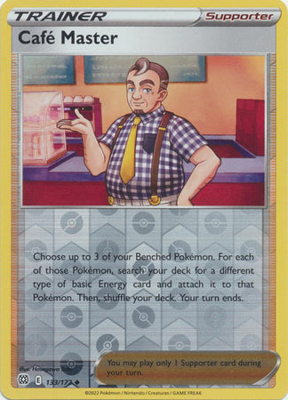 Pokemon Card Brilliant Stars 133/172 Café Master Reverse Holo Uncommon