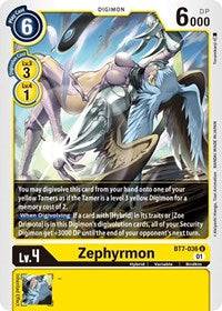 Digimon Card Next Adventure Zephyrmon BT7-036 U