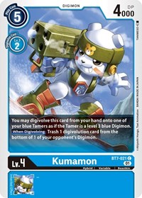 Digimon Card Next Adventure Kumamon BT7-021 C