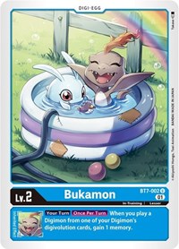 Digimon Card Next Adventure Bukamon BT7-002 U