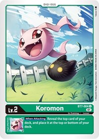 Digimon Card Next Adventure Koromon BT7-004 U