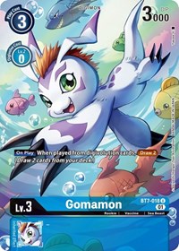 Digimon Card Next Adventure Gomamon BT7-018 U Alternate Art