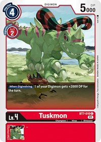 Digimon Card Next Adventure Tuskmon BT7-010 C
